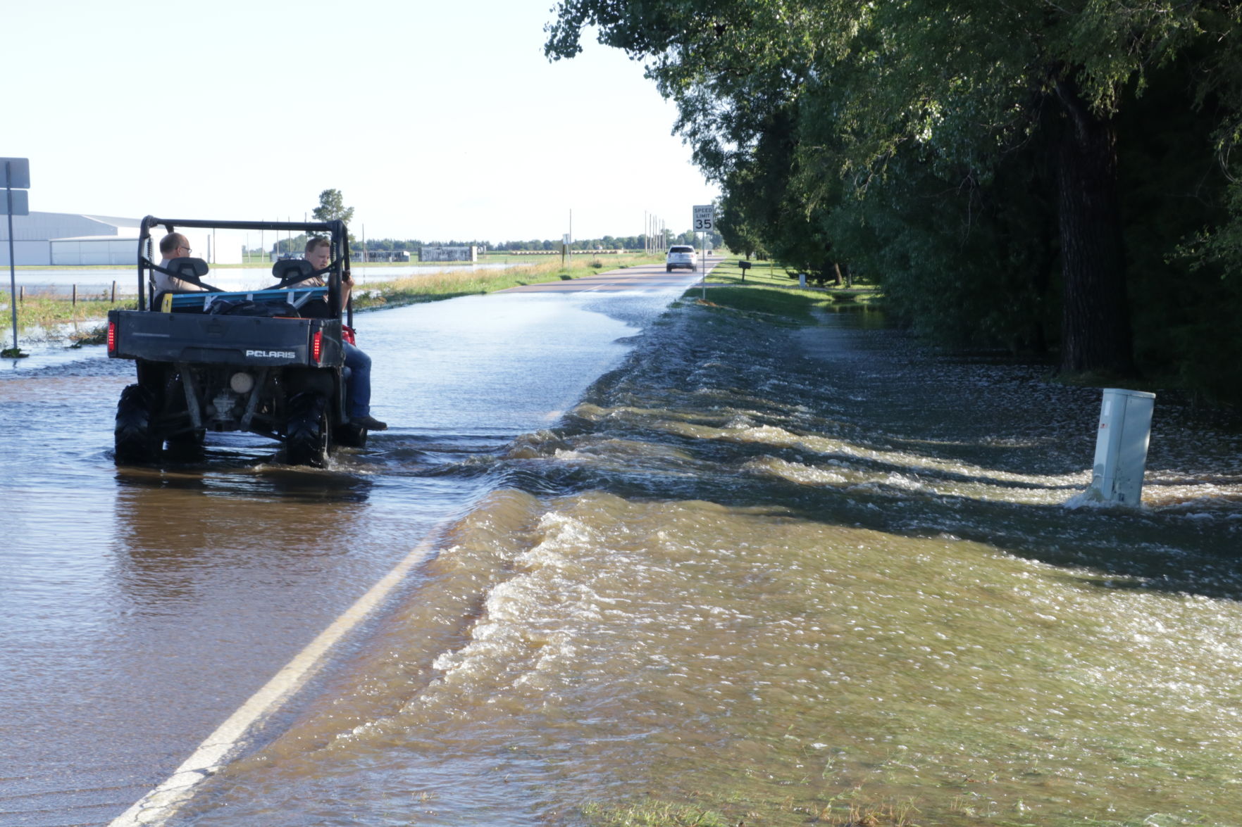 Airport Road near the camp on the west side of Lexington